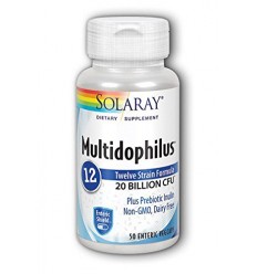 SOLARAY MULTIDOPHILUS 12 20 BIL 50 CAPSULAS